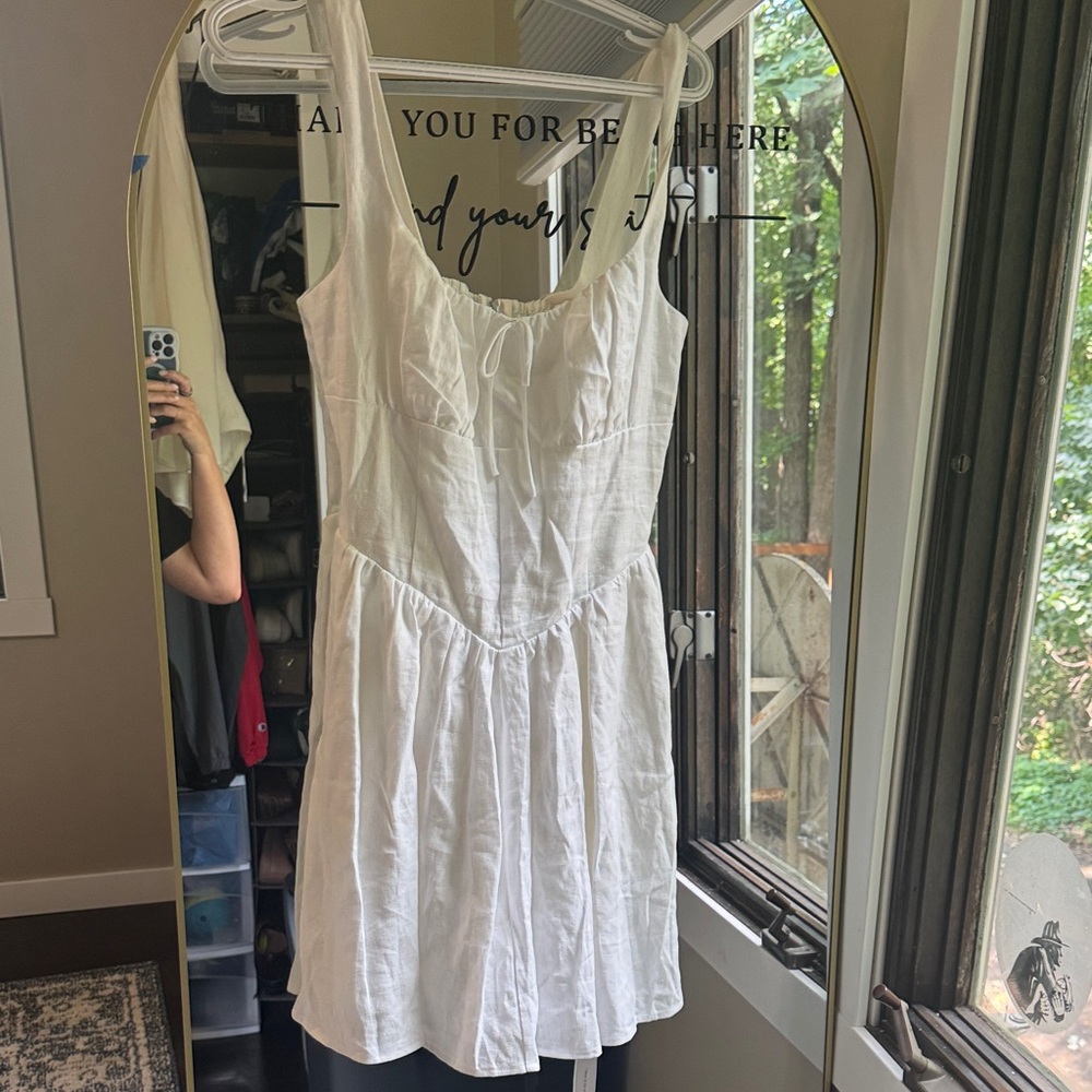 Reformation White Mini Dress